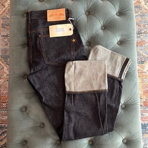 Brave Star true straight 14oz Selvage jeans (unwashed). Brand New unworn.